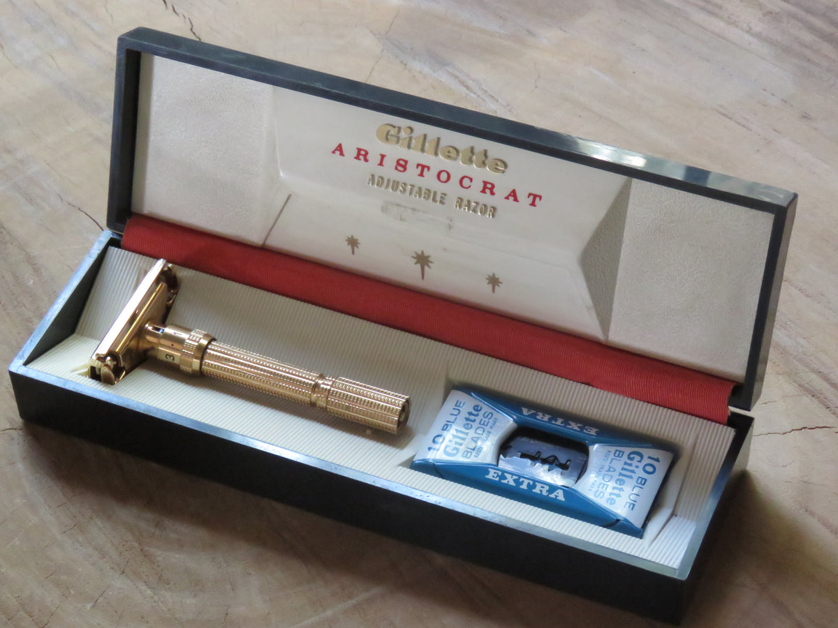 ヴィンテージ GILLETTE ARISTOCRAT 1964 Gillette Slim adjustable, Aristocrat version J1 1964 (V340