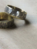 Hammered coin ring sets