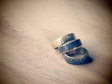 Hammered coin ring sets