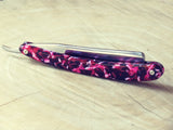 Straight Razor. Gold Dollar R11 Pink & White