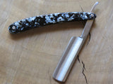 Straight Razor. Gold Dollar R11 Black and pearl.