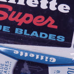 Gillette vintage razor blades 'Super Blue 10 pack'