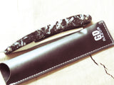 Straight Razor. Gold Dollar R11 Black and pearl.