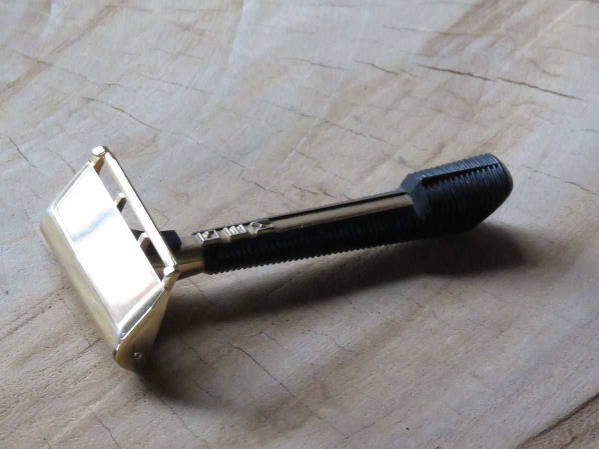 Gem Push button single edge razor display set (V276) Bundubeard