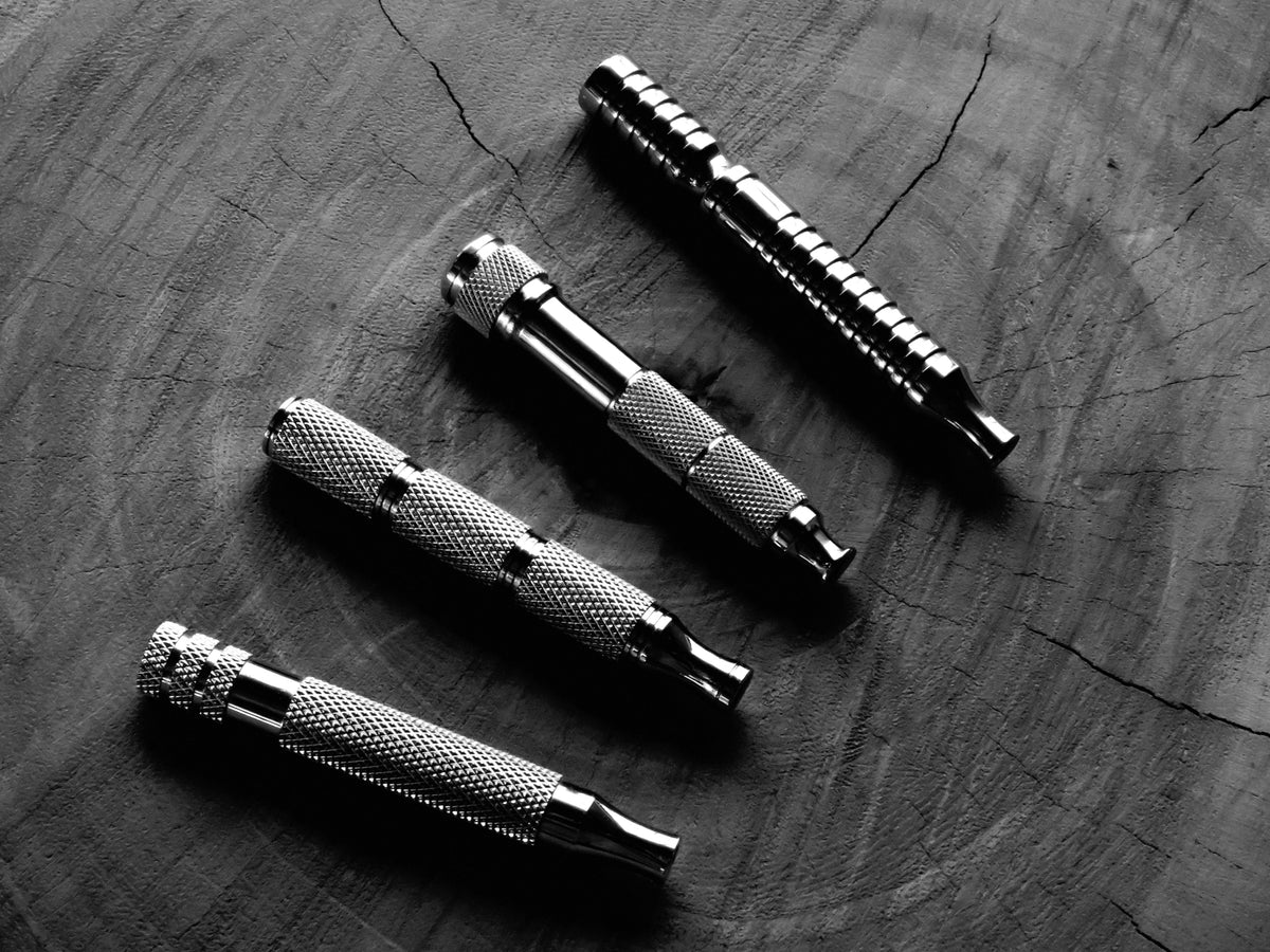 Razorock stainless steel razor handles – Bundubeard