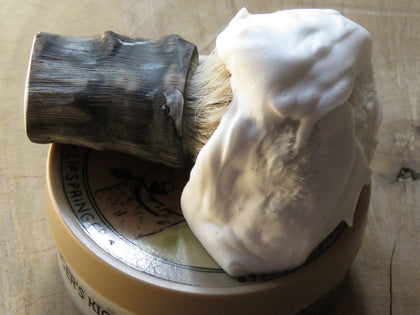 Glycerine base shaving soaps