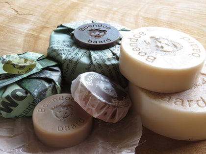 Soaps, lotions and balms.