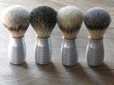 Aluminium 'Hive' shaving Brush