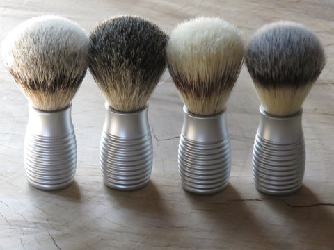 Aluminium 'Hive' shaving Brush