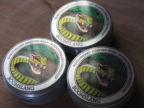 Boomslang shaving soap and post shave balm