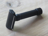 Pearl Flexi adjustable solid bar razor. Black edition.