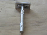 Pearl L-65 semi slant safety razor with stainless steel handle