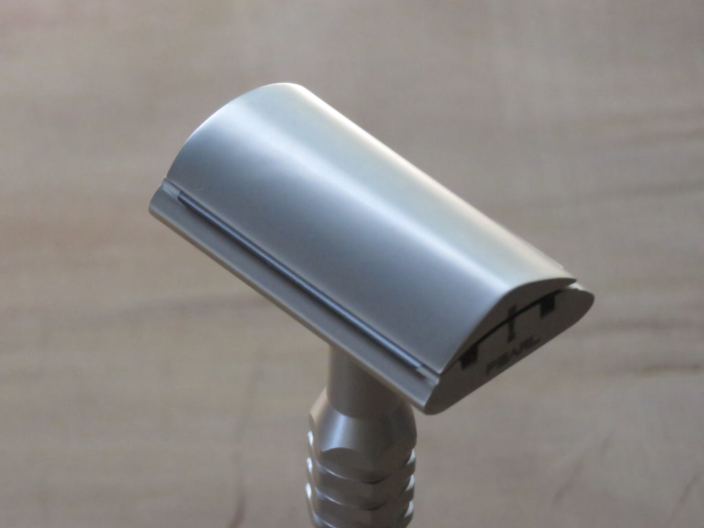 Pearl L-65 semi slant safety razor with stainless steel handle – Bundubeard