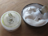 Fragrance free shaving soap.