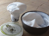 Fragrance free shaving soap.