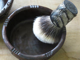 Mpingo Lathering bowl/shaving soap bowl