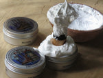 The Spicy Trio shaving soaps and post shave balm series