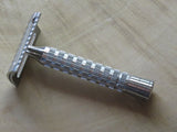 The META-4 Safety Razor | Flare Tip Series | 316 L Stainless | Clog Proof (UR17)