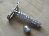 The META-4 Safety Razor | Flare Tip Series | 316 L Stainless | Clog Proof (UR17)