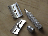 The META-4 Safety Razor | Flare Tip Series | 316 L Stainless | Clog Proof (UR17)