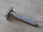 Yaqi aggressive head razor with Stainless steel Razorock super knurl handle (UR13)