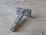 Yaqi aggressive head razor with Stainless steel Razorock super knurl handle (UR13)