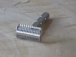 Yaqi aggressive head razor with Stainless steel Razorock super knurl handle (UR13)