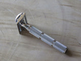 Yaqi aggressive head razor with Stainless steel Razorock super knurl handle (UR13)