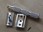 Yaqi aggressive head razor with Stainless steel Razorock super knurl handle (UR13)
