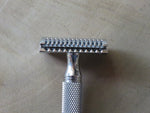 Yaqi aggressive head razor with Stainless steel Razorock super knurl handle (UR13)