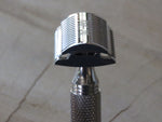 Yaqi aggressive head razor with Stainless steel Razorock super knurl handle (UR13)