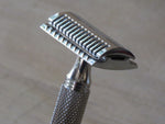Yaqi aggressive head razor with Stainless steel Razorock super knurl handle (UR13)