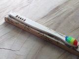 The rainbow bristle toothbrush