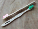 The profiled bamboo toothbrush