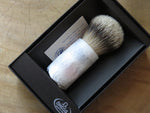 Omega '6735' Barberpole 'Puro tasso' (pure badger) brush