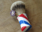 Omega '6735' Barberpole 'Puro tasso' (pure badger) brush