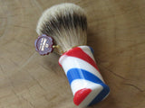 Omega '6735' Barberpole 'Puro tasso' (pure badger) brush