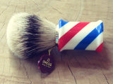 Omega '6735' Barberpole 'Puro tasso' (pure badger) brush