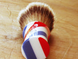 Omega '6735' Barberpole 'Puro tasso' (pure badger) brush