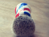 Omega '6735' Barberpole 'Puro tasso' (pure badger) brush