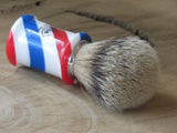 Omega '6735' Barberpole 'Puro tasso' (pure badger) brush