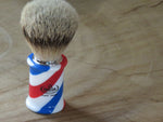 Omega '6735' Barberpole 'Puro tasso' (pure badger) brush