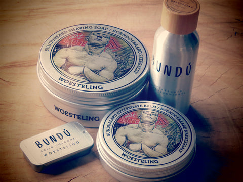 Woesteling shaving product range.