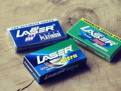 Laser double edged blades.