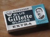 Early Gillette vintage razor blades '10 blade dispenser in carboard box'