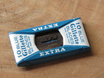 Early Gillette vintage razor blades '10 blade dispenser in carboard box'