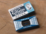 Early Gillette vintage razor blades '10 blade dispenser in carboard box'