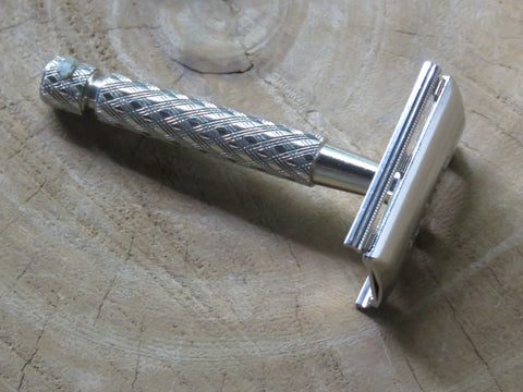 Gillette Tech Nickel plated handle 1972 S2 (V338)