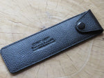 Parker straight razor pouch in black