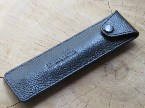 Parker straight razor pouch in black